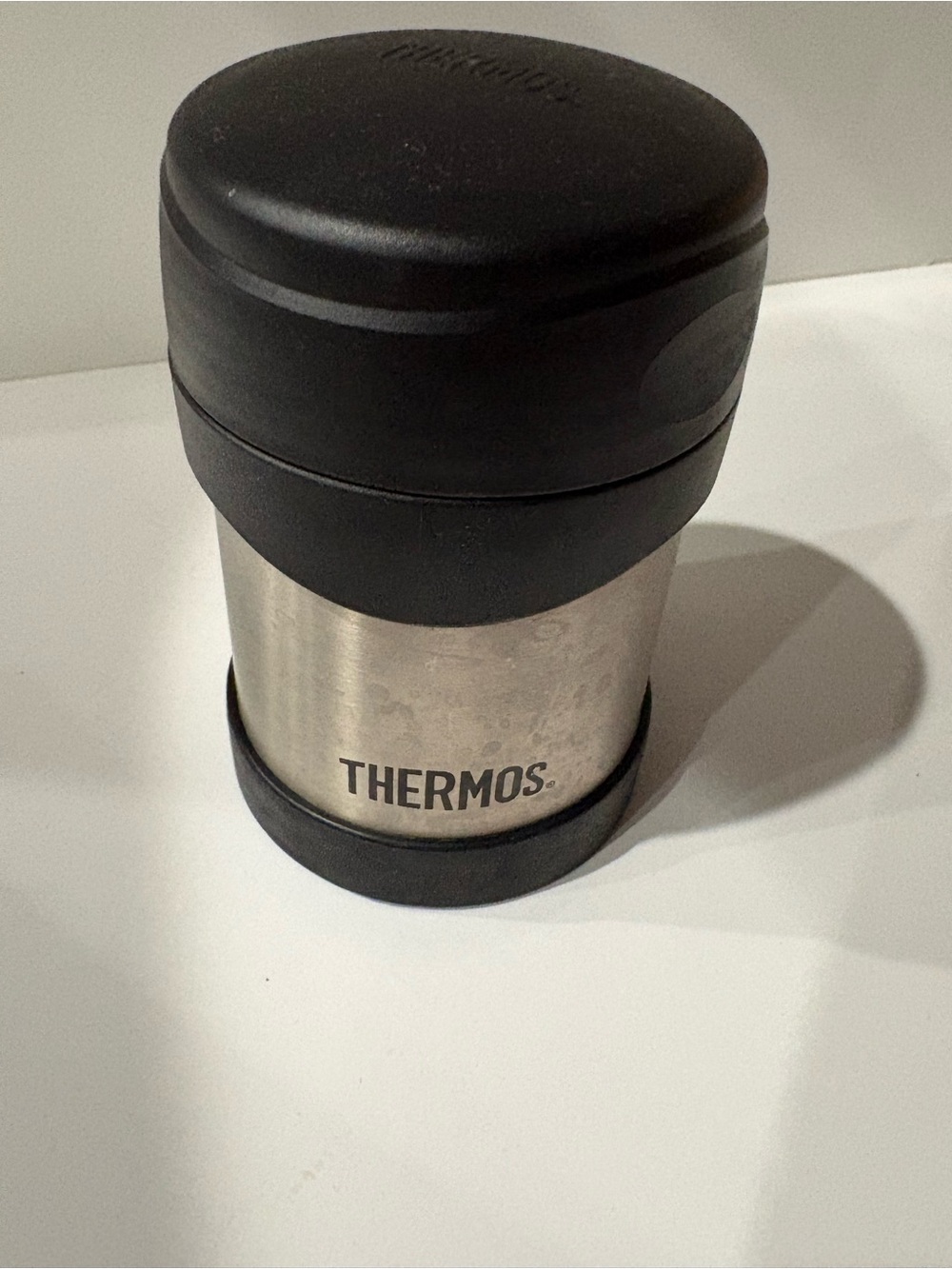 Thermos Stainless Steel & Black Insulated Food Jar - Thermos 10oz